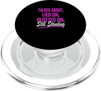 Pink Color Still Standing Pink Graphic PopSockets PopGrip for MagSafe