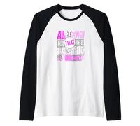 Pink Color The Hustle Looks Crazy Pink Graphic Raglan Baseball Tee