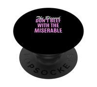 Pink Color Too Blessed To Be Miserable Pink Graphic PopSockets Adhesive PopGrip