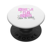 Pink Color Woke Up Fly Again Pink Graphic PopSockets Adhesive PopGrip
