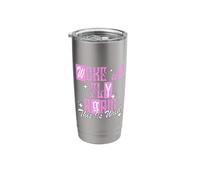 Pink Color Woke Up Fly Again Pink Graphic Stainless Steel Insulated Tumbler