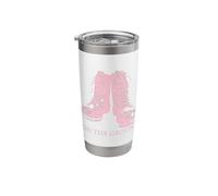 Pink Combat Boots on The Ground Stainless Steel Insulated Tumbler