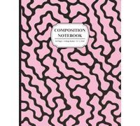 Pink Composition Notebook: 110 Pages | 7.5 x 9.25 in | College Ruled | Cute Pastel Pink Notebook for Girls & Teens | Aesthetic Abstract Journal for School, Journaling & Daily Writing