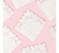 Pink Coquette Bow Party Napkins | 5" Cocktail 3-Ply 50 Pack | Sweetie Soirées | Pink Bow Theme Party Decorations | First Birthday Baby Shower She's Tying The Knot Bachelorette Party | Premium Quality
