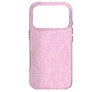 Pink Coquette Chantilly Lace Cottagecore Floral Aesthetic Case for iPhone 17 Pro