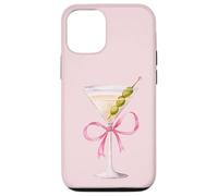 Pink Coquette Martini Glass Olive Vodka Gin Cocktail Drink Case for iPhone 12/12 Pro