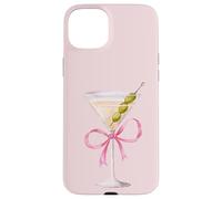 Pink Coquette Martini Glass Olive Vodka Gin Cocktail Drink Case for iPhone 15 Plus