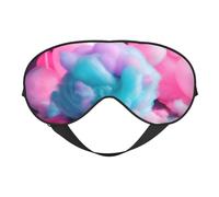 Pink Cotton Candy Eye Mask, Sleep Mask for Men Women 100% Blackout, No Pressure On Eyes, Soft & Breathable