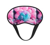 Pink Cotton Candy Print Unisex Blackout Sleep Mask Comfortable Eye Mask for Travel Meditation Sleep Travel