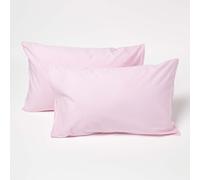(Pink) Cotton Kids Pillowcases 40 x 60 cm 200 Thread Count, 2 Pack