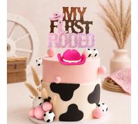 Pink Cowgirl Cake Topper My First Rodeo Cake Decorations