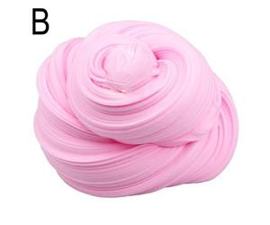 (Pink) Creative Slime Toys Colorful Fluffy Foam Clay Safe Non Toxic Decompression Cotton Butter Mud Children's Toys