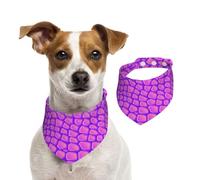 Pink Crocodile Alligator Skin,Dog Bandanas Cotton Pet Scarf Adjustable Bibs for Pet,L