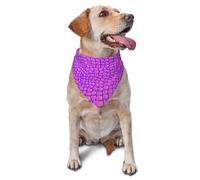 Pink Crocodile Alligator SkinDog Bandanas Cat Puppy Scarfs Washable Pet Handkerchief