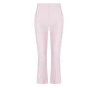 Pink Cropped Flared Trousers - female - Elisabetta Franchi - Wide Trousers - Pink - S - Trousers S