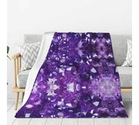 Pink Crystal Diamond (3) Print Lightweight Warm Blanket Soft Thick Blankets Bedroom Camping Living Room Traveling