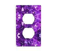 Pink Crystal Diamond Electrical Outlet Covers, Standard Size 1-Gang 4.50" X 2.76", Unbreakable Polycarbonate Thermoplast
