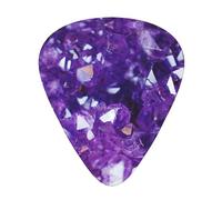 Pink Crystal Diamond print Guitar Picks Medium,12pcs Celluloid Plectrums with Storage Case for Guitar Bass Ukulele