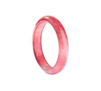 Pink Crystal Jade Bangle for Women Good Luck Bangle Woman Strawberry Crystal Bangle Bracelet Healing Crystal Chakra Bracelet Woman Birthday Christmas(Crystal Bangle Women 2, 58-59)