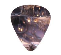 Pink Crystal Printed pick set - 12 pieces, thin, medium and thick guitar picks, suitable for guitar, bass, electric guitar and ukulele