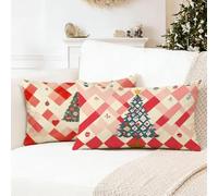 Pink Cushion Covers 40 x 60 cm Cream Pillowcases 2 Pack,mit Nvisible Zipper Pillows, Double Sided high-Definition Printing Soft Velvet decorative pillows,is Perfect home decoration,gifts for men 0R-87