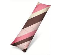 Pink Cushion Covers 55 x 165 Sofa Cushions Stripe Rectangle Cushion Covers Velvet Decorative Pillows Cases with Invisible Zipper Long Pillow Case Double Pillow Room Decor Gifts for Women C-353