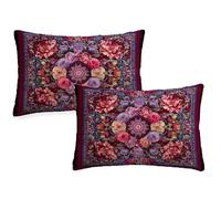 Pink Cushions Waterproof Rectangular Cushion Covers 60x80 cm 2025 New 2 Pack Throw Pillow Covers Ethnic Elements Double Sided Printed Linen Sofa Pillow Cases for Garden Patio Bench Autumn Decor z-1146