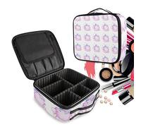 Pink Cute Pig Unicorn Make Up Bag Toiletry Case Zipper Makeup Cosmetic Bags Organizer Pouch for Free Compartment Women Girls