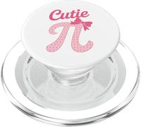 Pink Cutie Pi With A Bow For Woman Or School Girl Funny PopSockets PopGrip for MagSafe