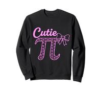 Pink Cutie Pi With A Bow For Woman Or School Girl Funny Sweatshirt