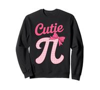 Pink Cutie Pi With A Bow For Woman Or School Girl Funny Sweatshirt