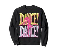 Pink Dancer Silhouette Dance Design Sweatshirt
