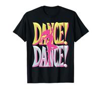 Pink Dancer Silhouette Dance Design T-Shirt