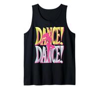 Pink Dancer Silhouette Dance Design Tank Top