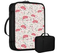 Pink Dandelion Flowers Bible Bag Large Bible Case Cover for Women Men, Multi-Functional Church Bag Bible Protector with Handle Zippered Pocket Christian Gift Bible Study Supplies