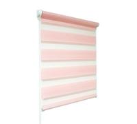 Pink Day and Night Zebra/Vision Window Roller Blind, Choice of 16 Width Sizes 73.5cm wide x 150cm drop