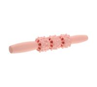Pink Deep Tissue Massage Stick for Fascia Relief and Yoga Warm-up | PP Build, Lightweight Non-slip Surface with Floating Nodules, Trigger-point Targeting for Band and Athletes