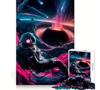 Pink Destruction 1000 Piece Jigsaw Puzzles for Teenagers Jigsaw Logic Train Toy Stress Relief Smooth Cut Memorable Gift (38x26cm)