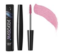 Pink Diamond Glitter Mascara - Volumizing & Lengthening Shimmer Lash Makeup with Waterproof & Smudge-Proof Finish - Long Lasting Sparkling Mascara for Sensitive Eyes, Party, & Festive Looks