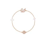 (Pink diamond swan bracelet) Pink swan magnetic clasp bracelet for women, Swarovski element crystal blue diamond swan bracelet