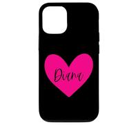 Pink Diana Name Heart Love Woman Girl Friend Personalized Case for iPhone 12/12 Pro