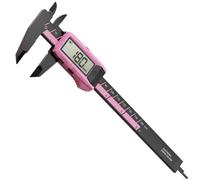 Pink Digital Caliper 150mm Auto Off Feature | Dual unit conversion, mm and inch for toggle, lightweight fiberglass feel, smooth sliding action