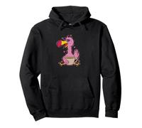 Pink Dodo Bird loves Coffee Pullover Hoodie