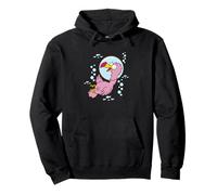 Pink Dodo Bird under Water Pullover Hoodie