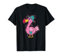 Pink Dodo Bird with Hat T-Shirt