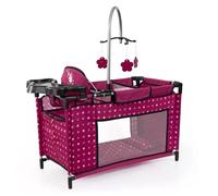 Bayer Design 62667AA Doll bed with integrated high chair, changing table, mobile, doll accessories