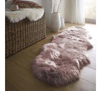 Pink Double Genuine Sheepskin Rug - 175 x 70 cm - Origins