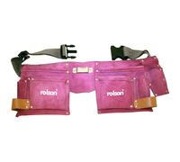 Pink Double Leather Tool Pouch - tool double pink leather pouch belt ladies rolson 68630