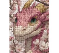 Pink Dragon Jigsaw Puzzle 6000 Piece, Puzzles for Adults 6000, The Impossible Challenge, Jigsaw Puzzle Games Classic Educational, Wooden Puzzles, for Home Wall Decoration Gift FNKL1-320