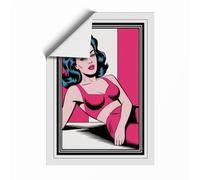 Pink Dream Glamour Retro Unframed Wall Art Print A3 (42×29.7cm), Wall Decor for Living Room, Bedroom, Office & Home, Art Gift